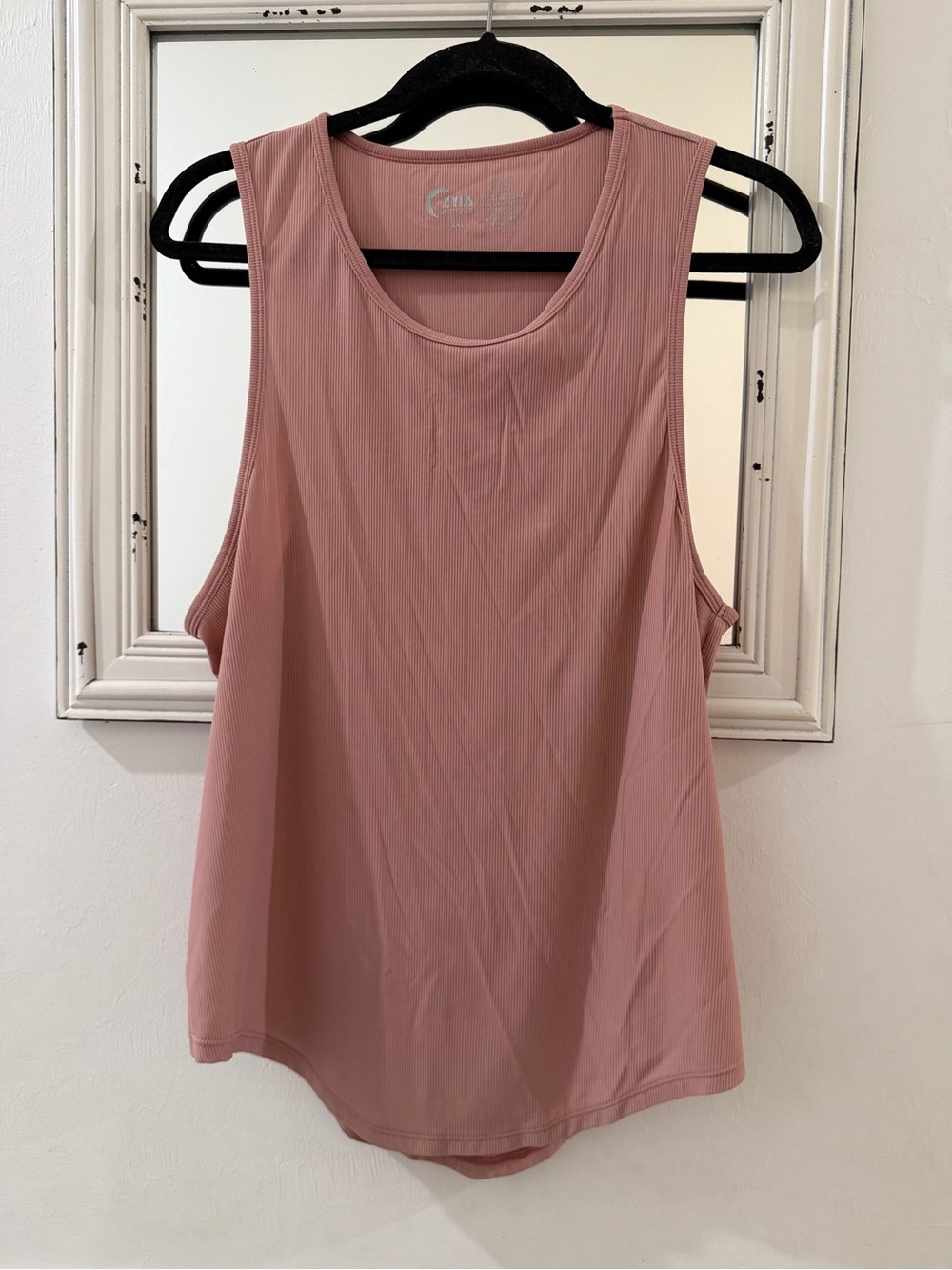 ZYIA Dusty Rose Ribbed Tank Top